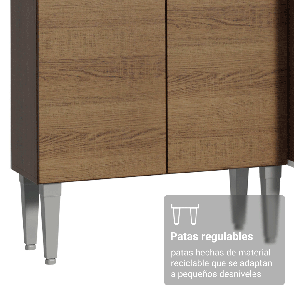 Kit Bajo Mesada Bufetera Y Despensero De Cocina Madesa M01