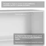 Aparador Vajillero con Bodega para botellas 100cm 2 Puertas Blanco/Verde Vik 16