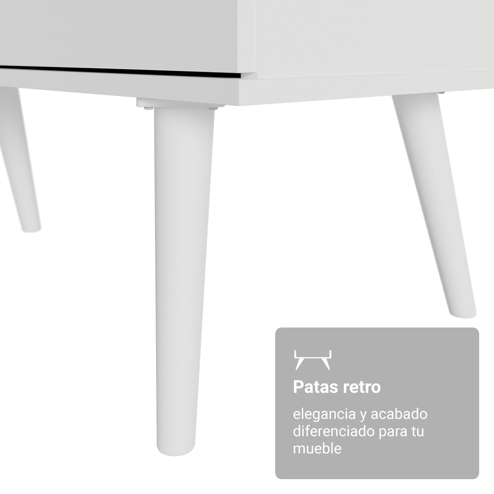 Mesa Gamer em L 3 Cajones Blanco Lisboa Madesa
