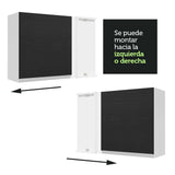 Alacena Gabinete Superior Cocina Esquina Madesa Glamy BN