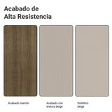 Juego de Comedor Talita Con 4 Sillas Marrón/Crema