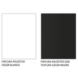 Placard Soltero Denver 2 Puertas Corredizas con Espejo Negro