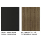 Placard Soltero Denver 2 Puertas Corredizas Marrón/Negro
