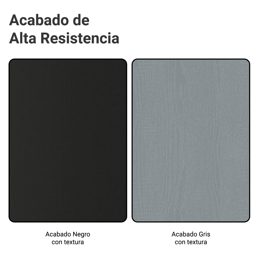 Placard Matrimonial con Patas 180 cm 3 Puertas Reno Negro/Gris