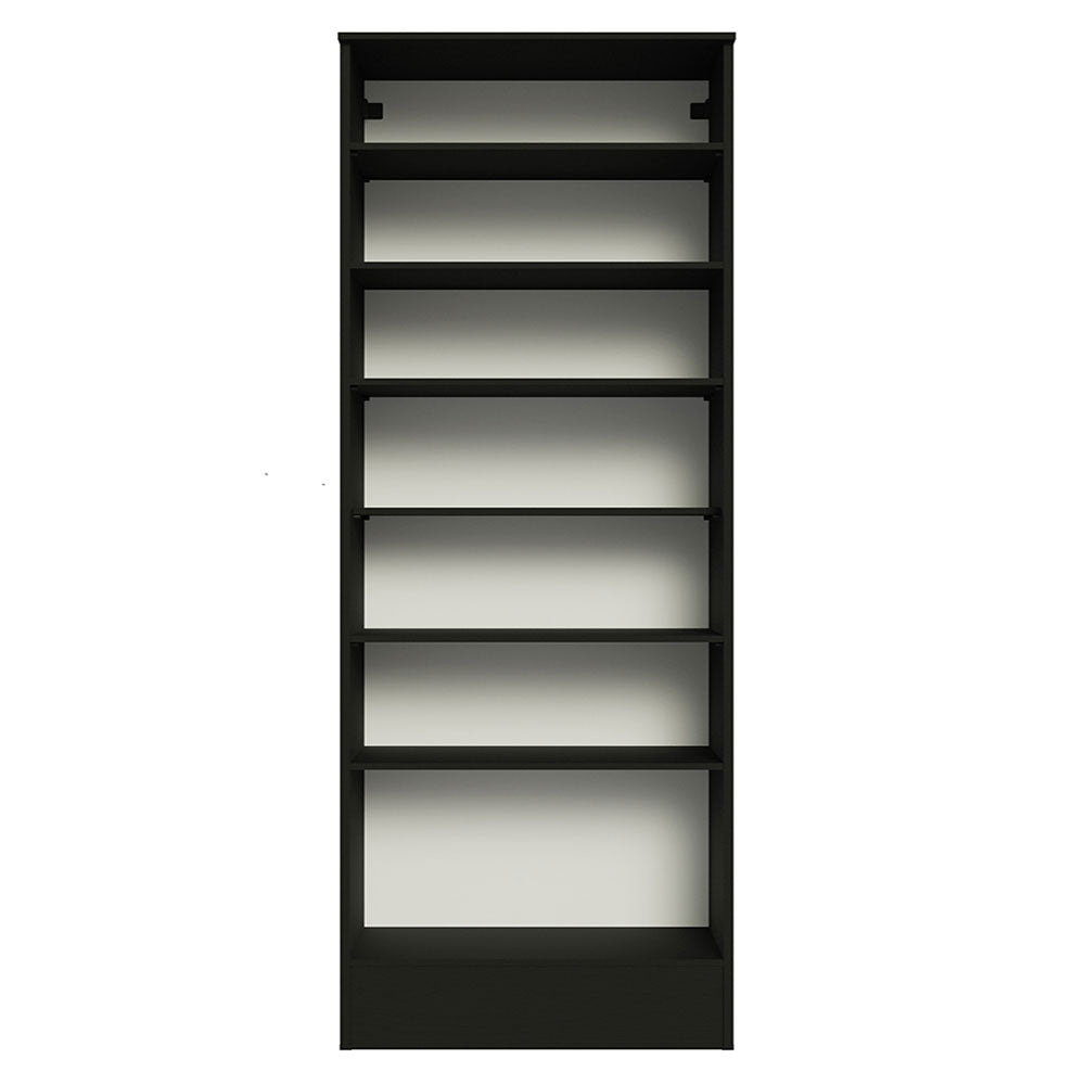Zapatero 60 cm 1 Puerta Batiente con 1 Espejo Negro Madesa