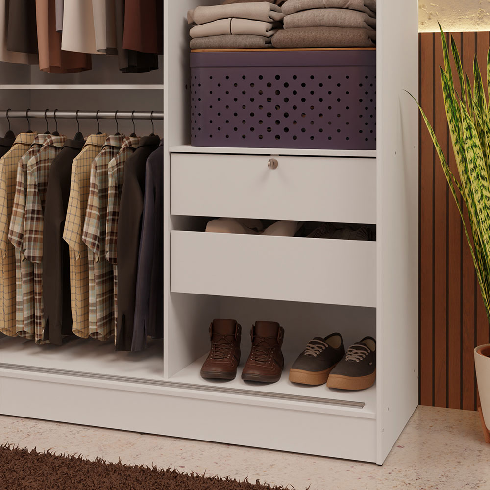 Placard Max 2 Puertas Corredizas Blanco