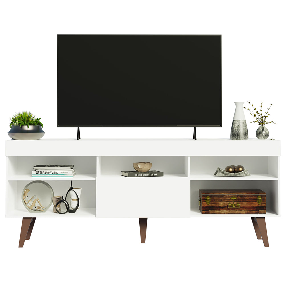 Rack para TV de hasta 75 pulgadas Lille Madesa 180 cm 1 Puerta Blanco