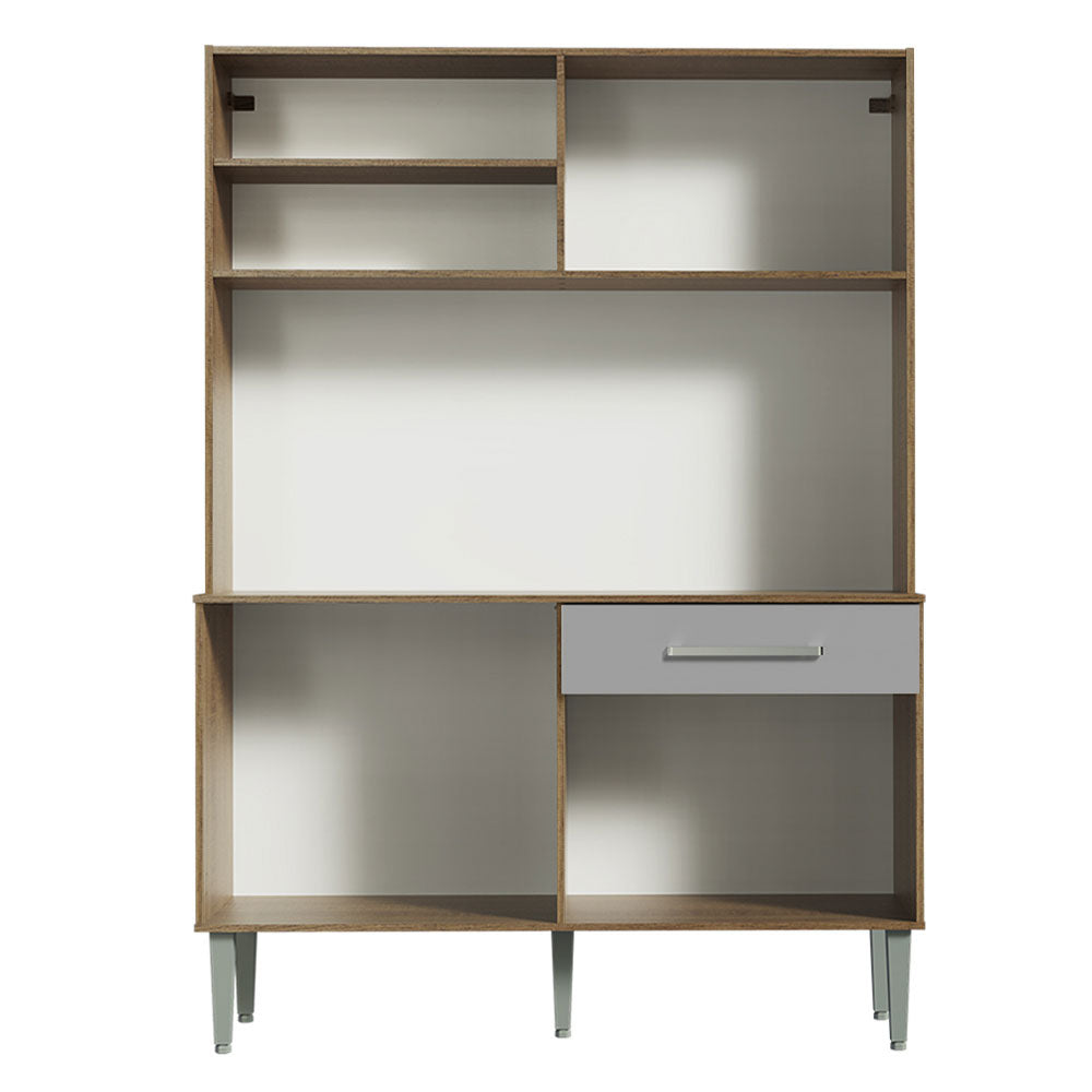 Combo completo de Cocina 120cm Marrón/Gris Life