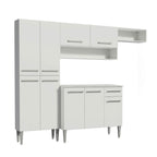 Combo completo de Cocina 229 cm Blanco Emilly Madesa