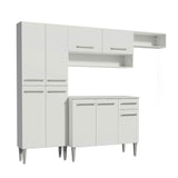 Combo completo de Cocina 229 cm 1 Cajón 9 Puertas Emilly Blanco