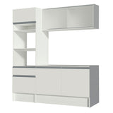 Cocina Compacta 180cm Blanco Topazio 86
