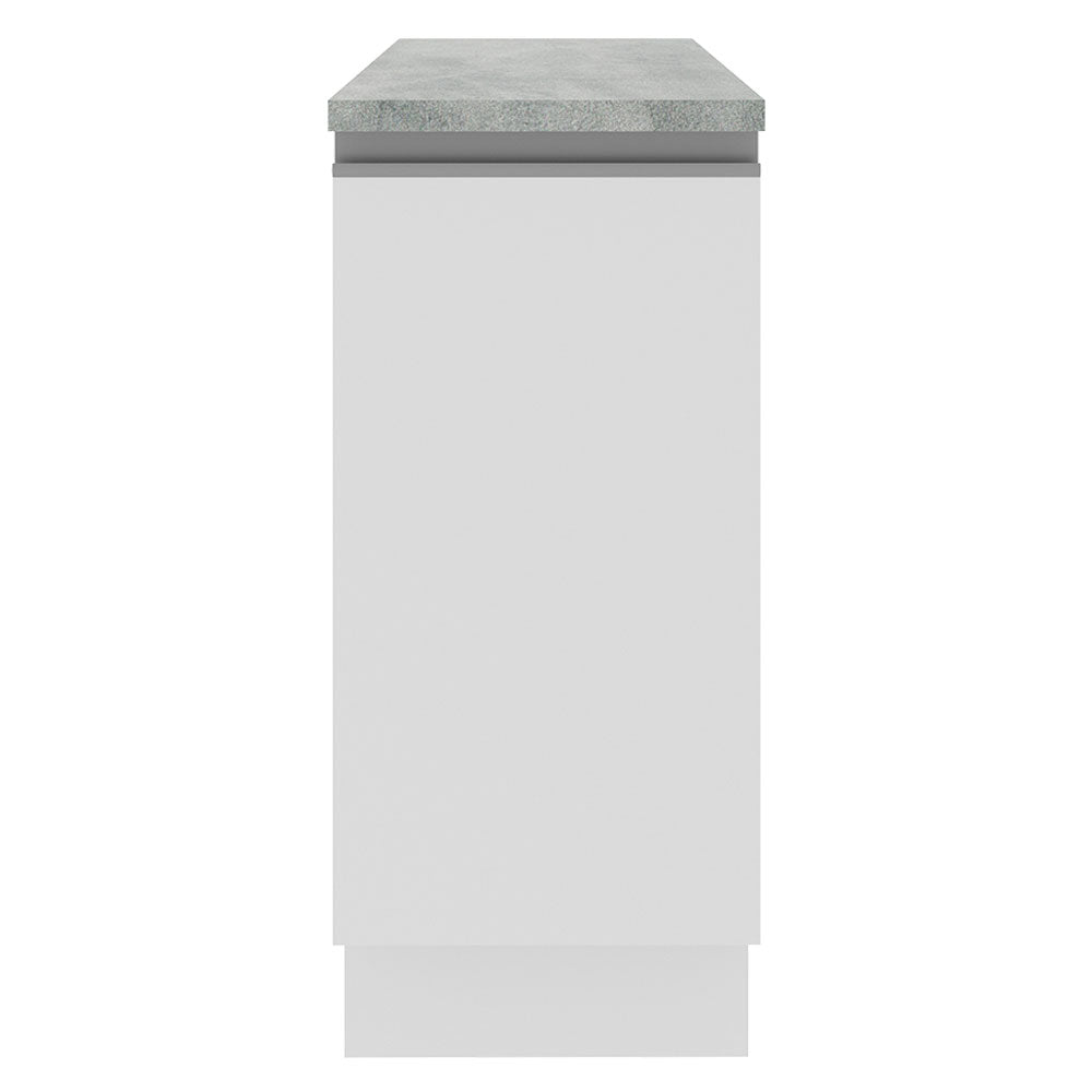 Bajo Mesada Madesa Glamy 35 x 60 cm 1 Puerta (Con Mesada) Blanco