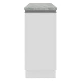 Bajo Mesada Madesa Glamy 35 x 60 cm 1 Puerta (Con Mesada) Blanco