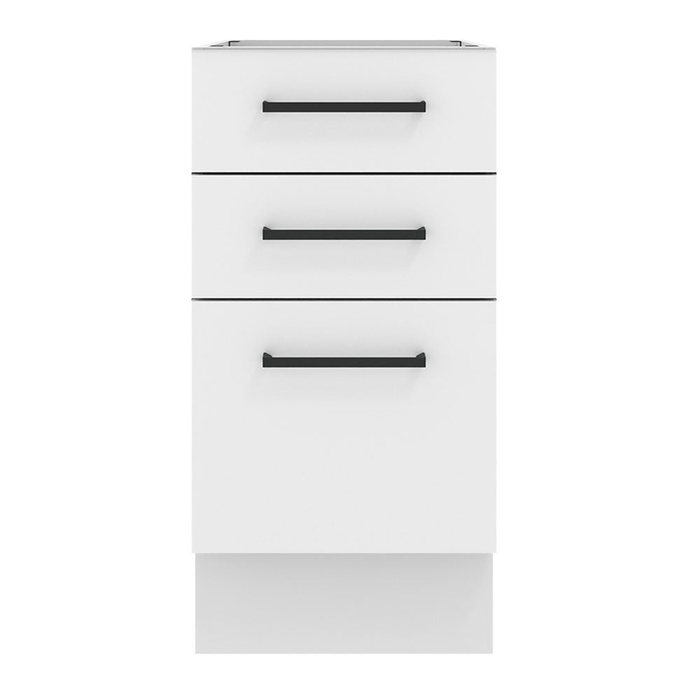 Bajo Mesada 40 x 60 cm 3 Cajones (Sin Mesada) Agata Blanco