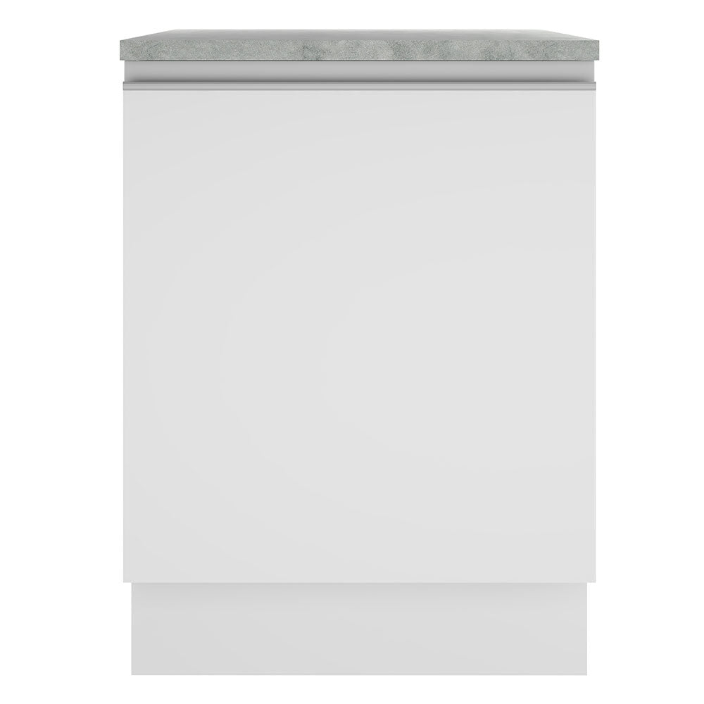 Bajo Mesada Madesa Glamy 60 x 60 cm 1 Puerta (Con Mesada) Blanco
