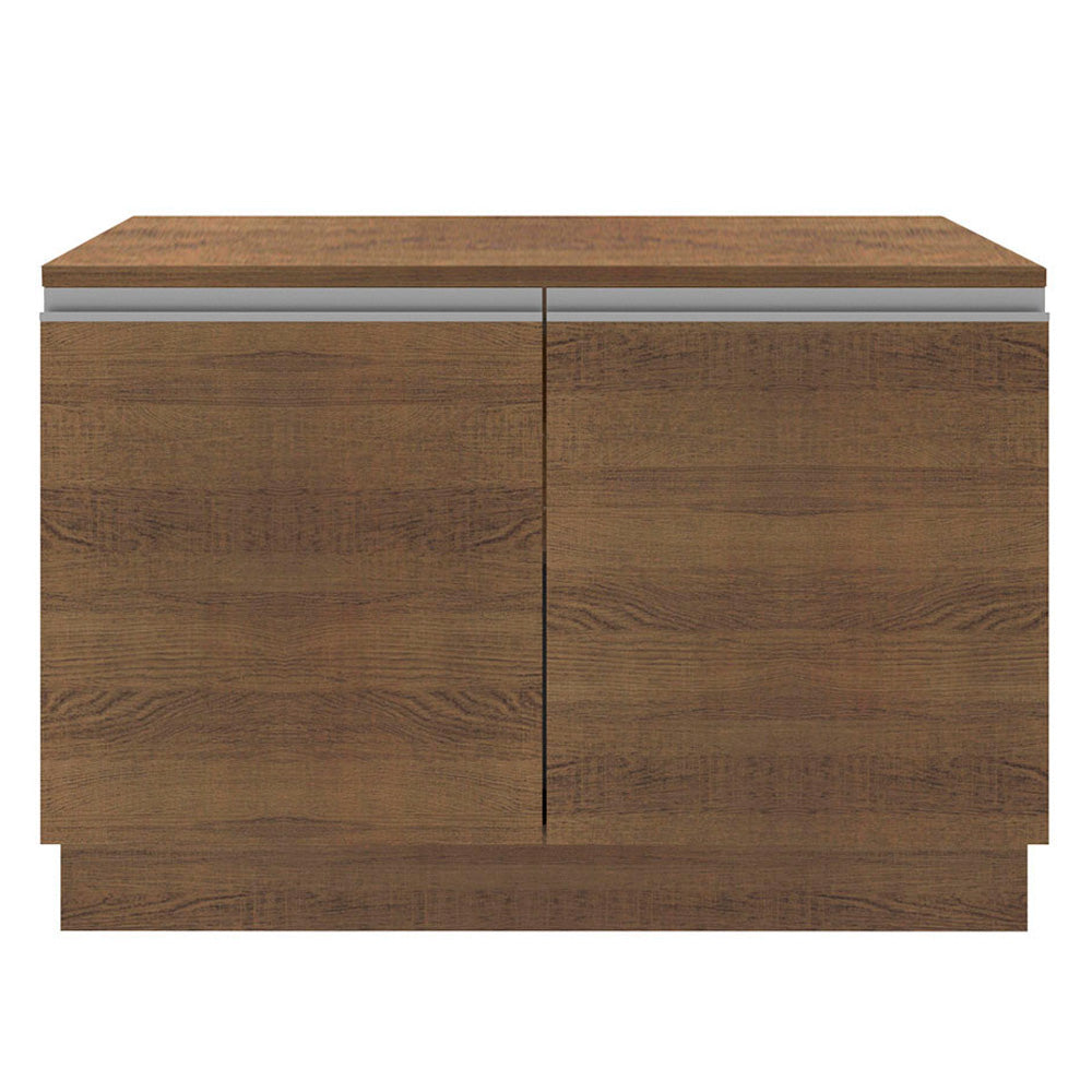 Bajo Mesada para Bacha 120 cm 2 Puertas (con Tapa) Glamy Marrón