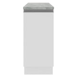 Bajo Mesada 35 cm 1 Puerta Glamy Blanco
