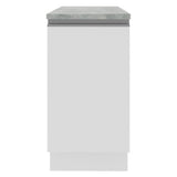 Bajo Mesada 40 cm 1 Puerta Glamy Blanco