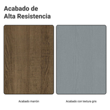 Bajo Mesada Esquinero 94 cm 1 Puerta (Sin Mesada) Marrón/Gris Agata Madesa