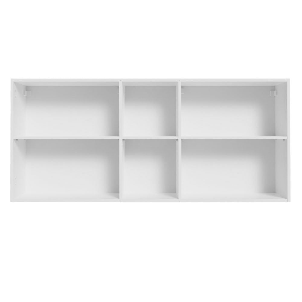 Alacena 150 cm 2 Puertas 2 Nichos Agata Blanco/Crema