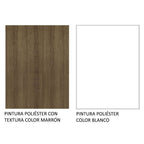 Alacena 60 cm 1 Puerta Rebatible Marrón/Blanco Agata Madesa