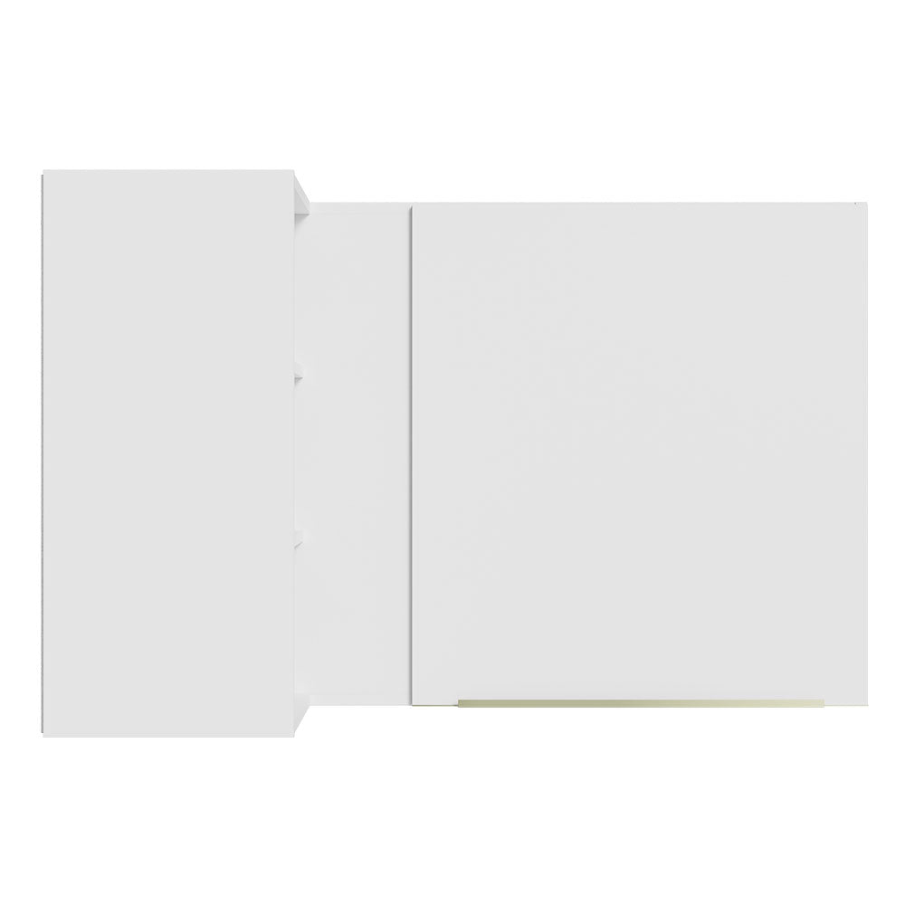 Alacena 102 cm 1 Puerta Lux Blanco/Blanco