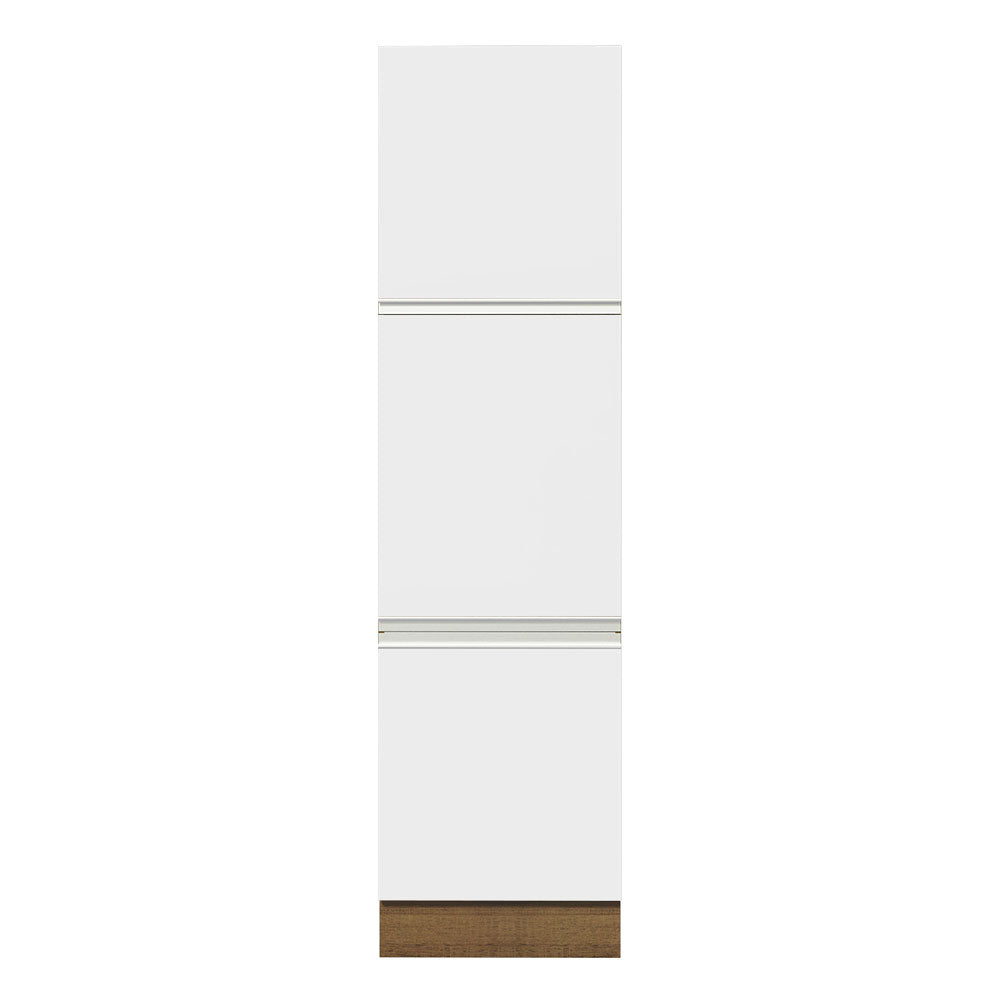 Bajo Mesada Organizador Madesa Glamy 60 cm 3 Puertas Marrón/Blanco