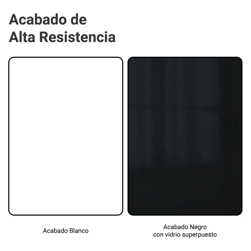 Mueble para empotrar Heladera 103 cm 1 Puerta Abatible Blanco/Negro Lux Madesa