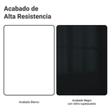 Mueble para empotrar Heladera 103 cm 1 Puerta Abatible Blanco/Negro Lux Madesa