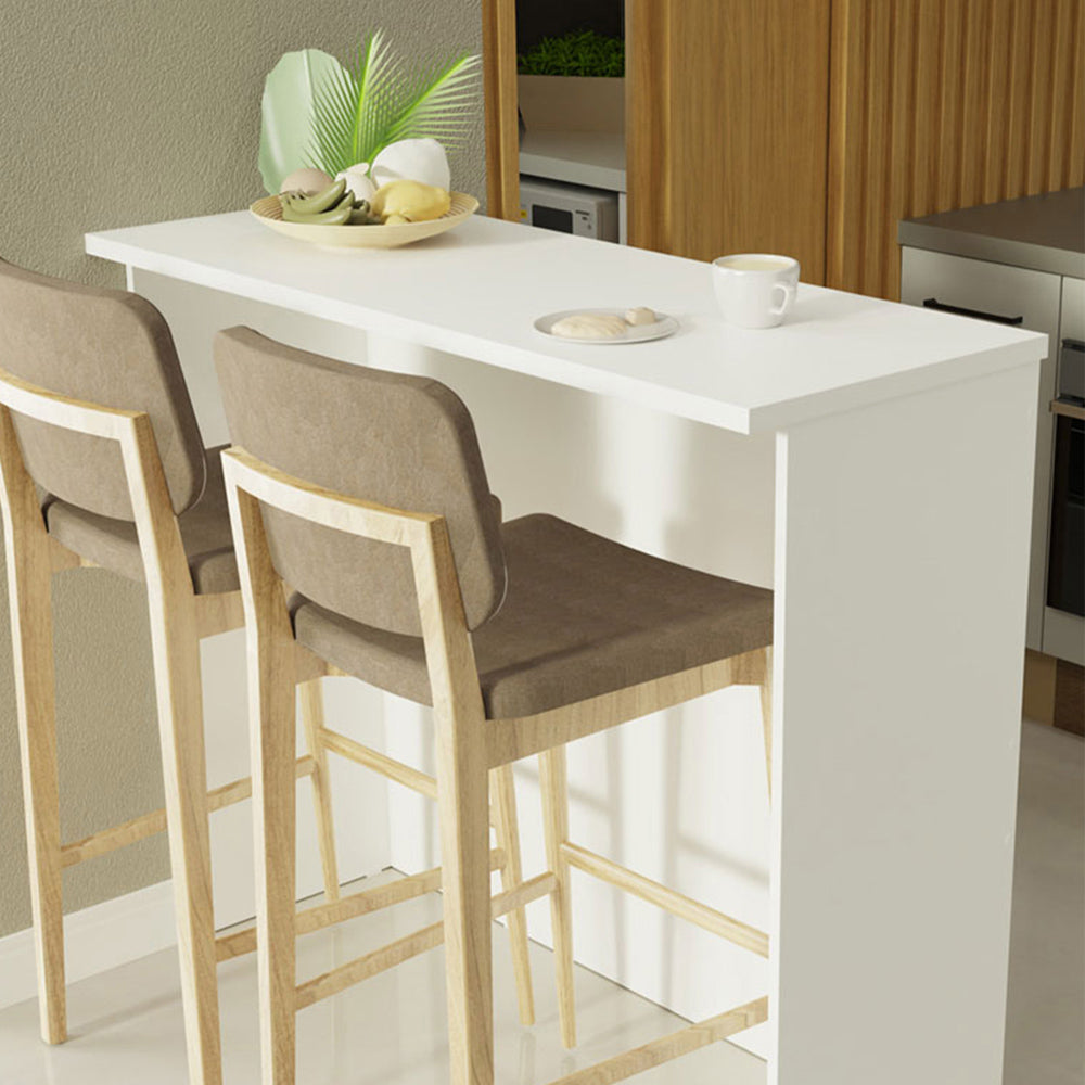 Isla de Cocina con Barra desayunador Madesa 120cm B1