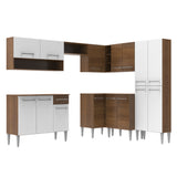 Combo completo de Cocina Esquinera Madesa 417cm Emilly Ice 01