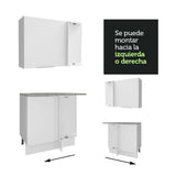 Combo Completo de Cocina Esquinera 499 cm Blanco Stella Madesa 01