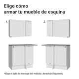 Cocina Esquinera 399 cm Vik Blanco 01