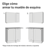 Cocina Esquinera 399 cm Vik Blanco 02