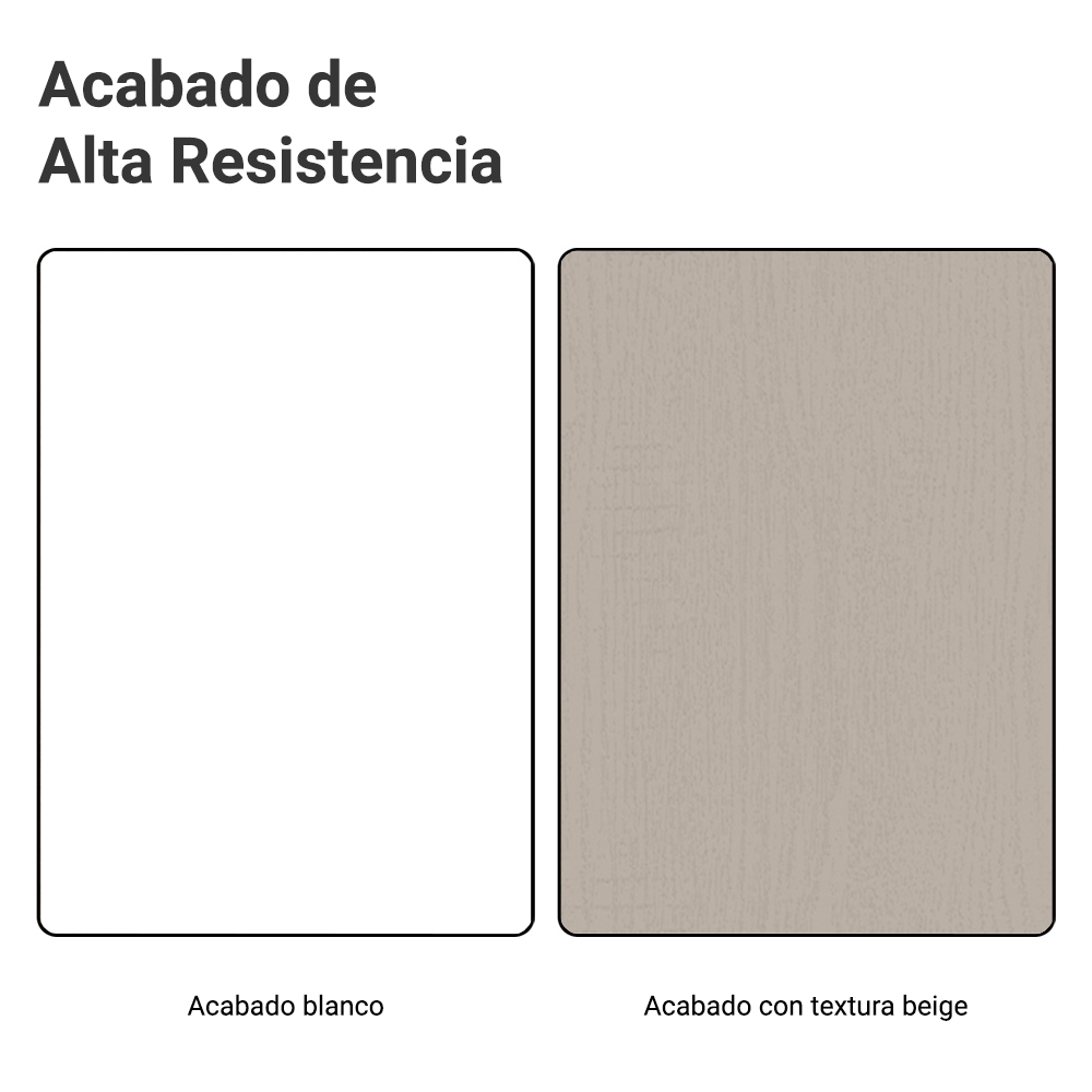 Kit Bajo Mesada + Cristalero 70cm Blanco/Crema Agata Madesa 02