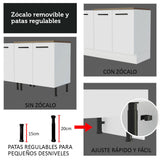 Combo completo de Cocina Madesa Agata 240cm BM 03