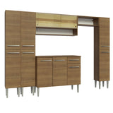 Combo completo de Cocina Madesa Emilly 261cm Marrón 04