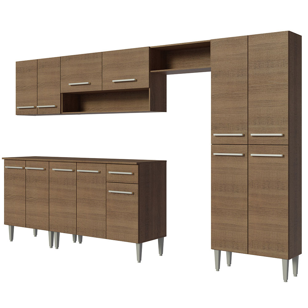 Combo completo de Cocina 293 cm Emilly Marrón 10