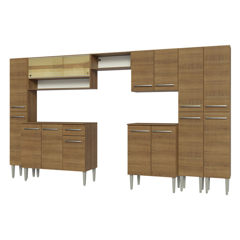 Combo completo de Cocina 325cm Emilly Madesa 05 - Marrón