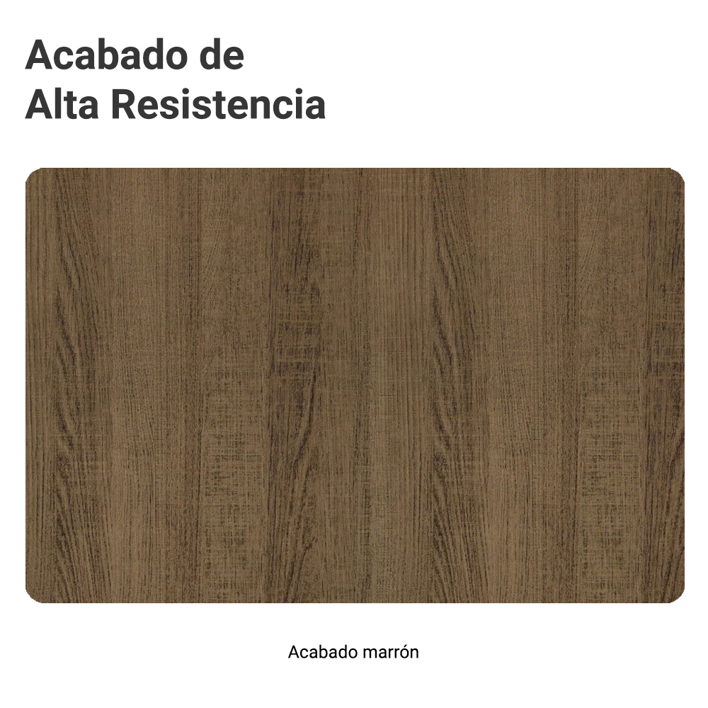 Kit Bajo Mesada + Cristalero 70cm Marrón Glamy Madesa 02