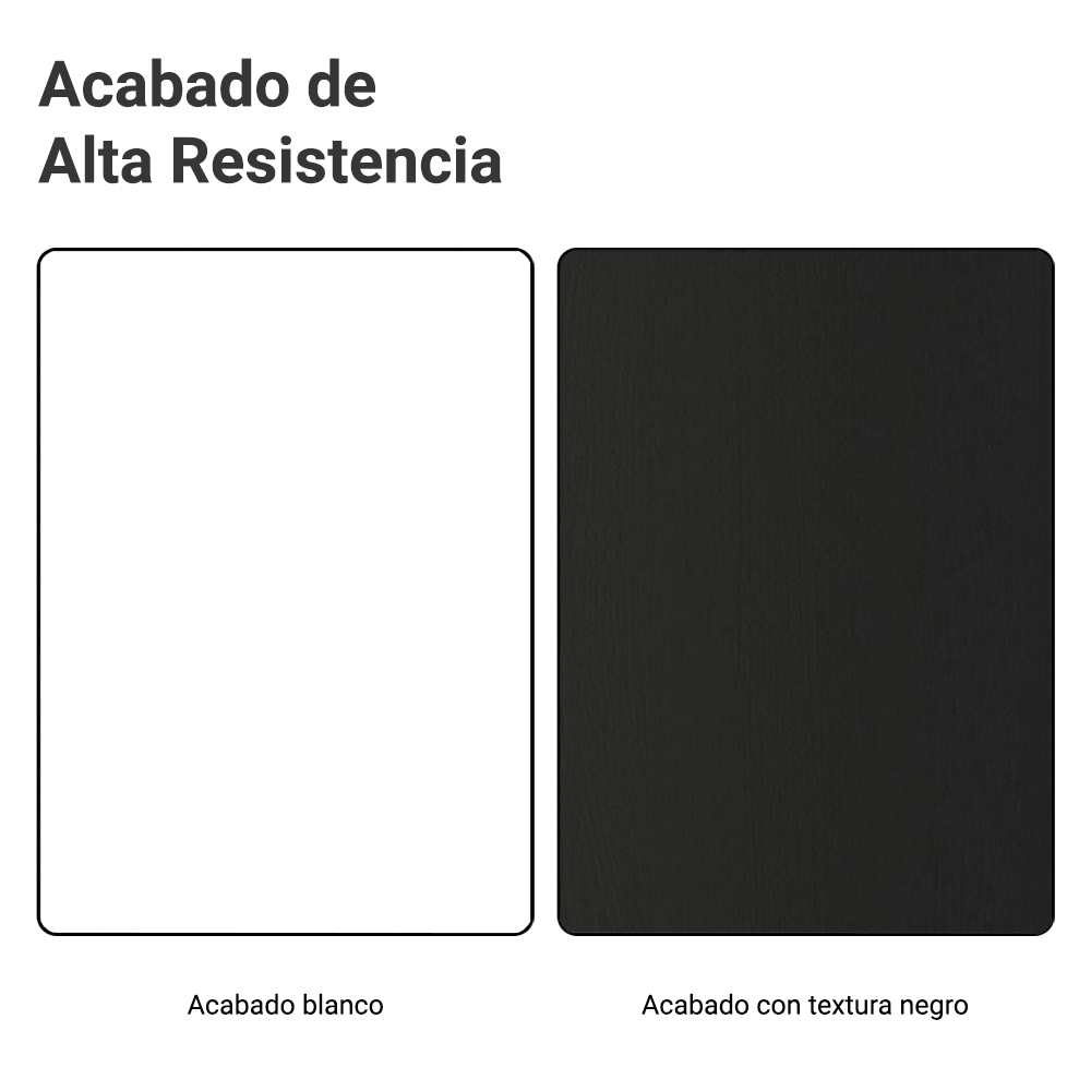 Kit Bajo Mesada + Cristalero 70cm Blanco/Negro Glamy Madesa 02