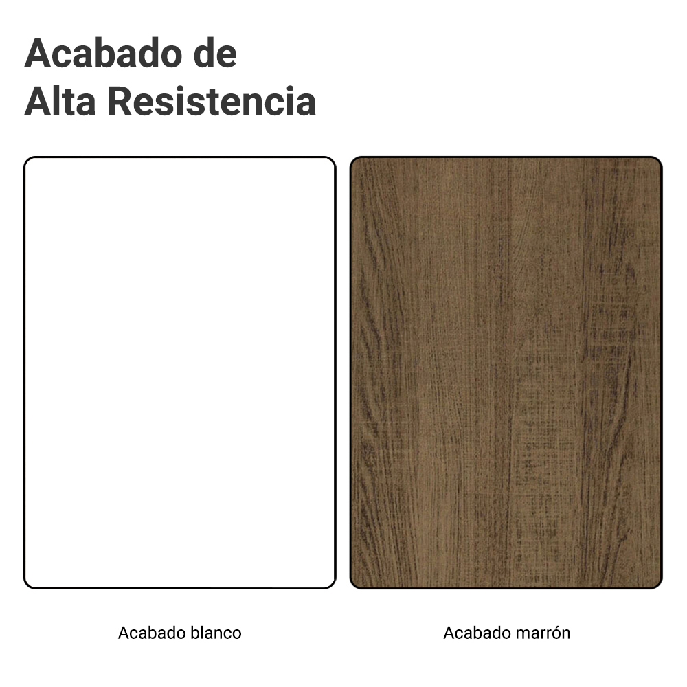 Kit Bajo Mesada + Cristalero 70cm Blanco/Marrón Glamy Madesa 02