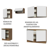 Combo completo de Cocina 240cm Marrón/Blanco Glamy Madesa 09