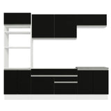 Combo completo de Cocina Madesa Glamy 270cm Blanco/Negro 13