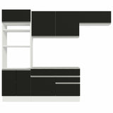 Combo completo de Cocina Madesa Glamy 270cm Blanco/Negro 14