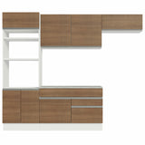 Combo completo de Cocina Madesa Glamy 270cm - Blanco/Marrón 14