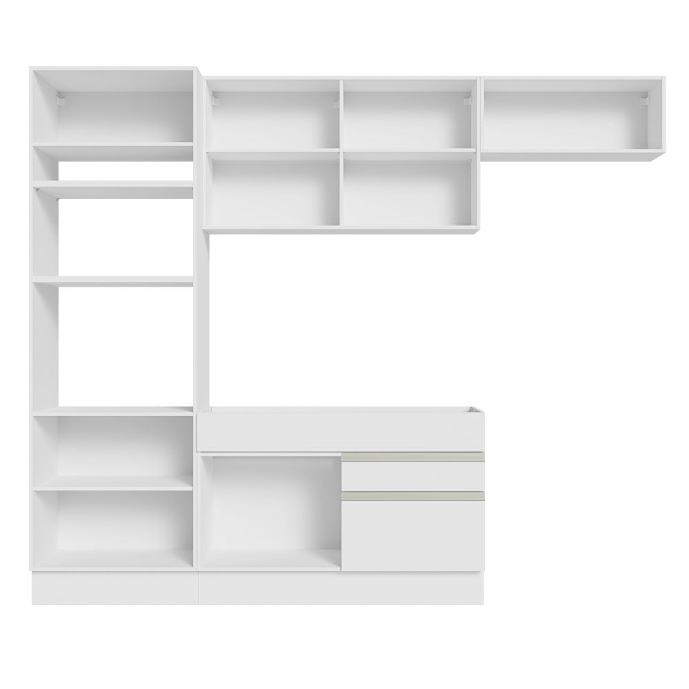 Combo completo de Cocina 270cm Blanco Glamy 15