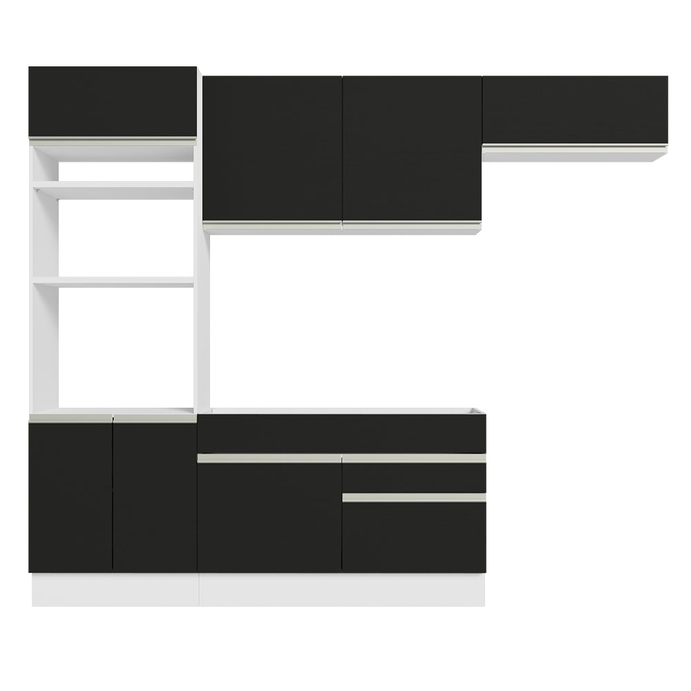 Combo completo de Cocina Madesa Glamy 270cm Blanco/Negro 15