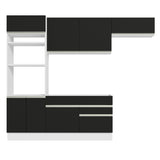 Combo completo de Cocina Madesa Glamy 270cm Blanco/Negro 15