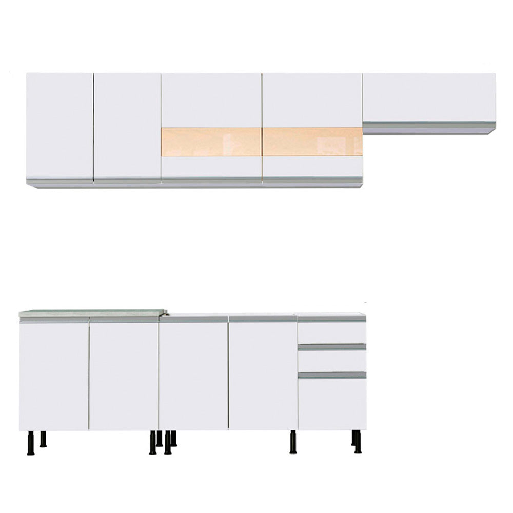 Combo completo de Cocina Madesa Mariana 03SR Blanco
